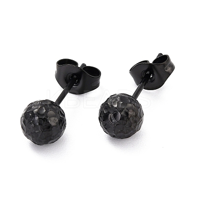 304 Stainless Steel Stud Earring Findings Ion Plating(IP) STAS-I183-09A-EB-1