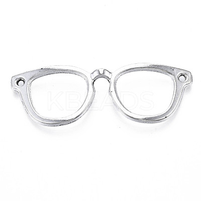 Glasses/Spectacles Tibetan Style Alloy Pendants TIBEP-R344-77AS-LF-1