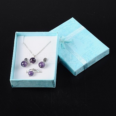 Cardboard Jewelry Set Boxes CBOX-R014-9x7cm-1-1