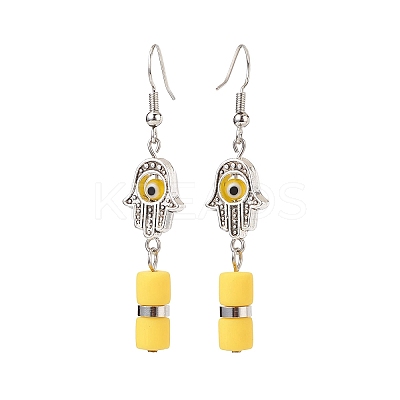 Evil Eye Handmade Lampwork Earring & Bracelet Sets SJEW-JS01250-1