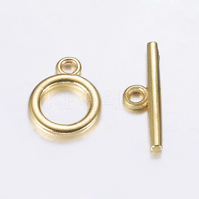 Alloy Toggle Clasps TIBE-EA774Y-G-RS-1