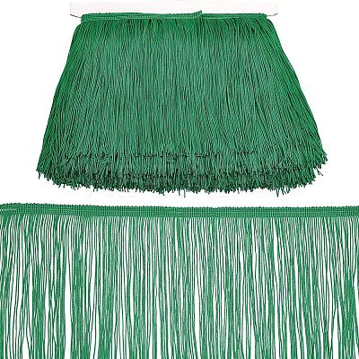 Polyester Latin Fringe Lace OCOR-WH0064-43A-1