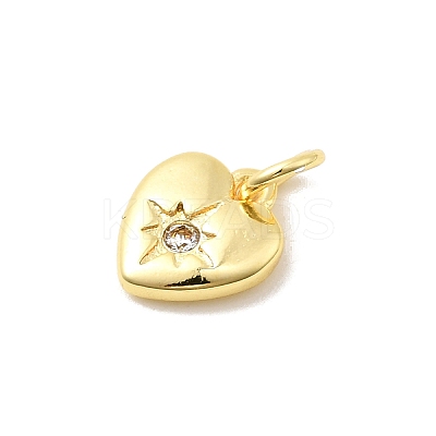 Brass Micro Pave Cubic Zirconia Charms LS-KK-C139-25D-G-1
