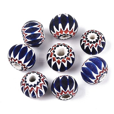 Handmade Millefiori Glass Rondelle Beads LA-N002-36A-1