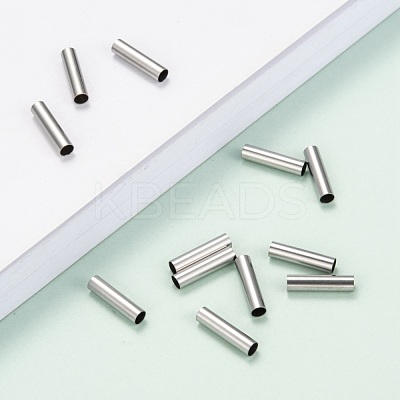 Tarnish Resistant 304 Stainless Steel Tube Beads X-STAS-G071-32P-1