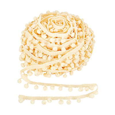Nylon Pom Pom Ball Tassel Lace Ribbon DIY-WH0580-31C-1