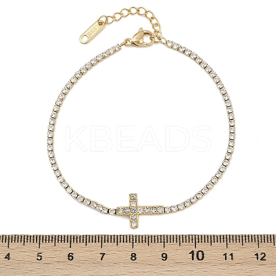 304 Stainless Steel Cup Chains Bracelets for Women BJEW-D364-01A-G-1