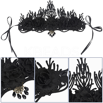 Felt Cloth and Alloy Headwear Crown OHAR-WH20020-01A-1