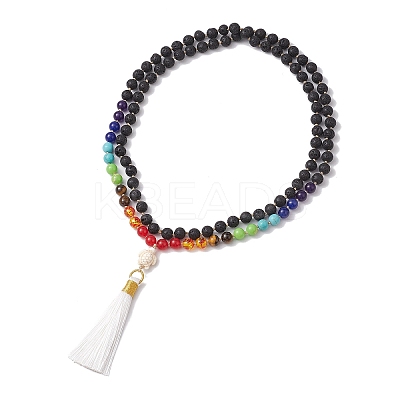Gemstone Pendant Necklaces NJEW-JN04761-1