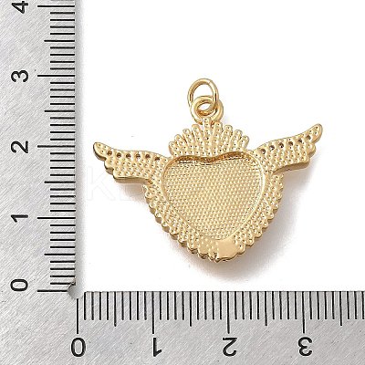 Brass Micro Pave Cubic Zirconia Pendants KK-D431-034D-G-1