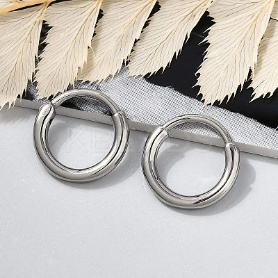 316 Surgical Stainless Steel Hoop Earrings EJEW-G416-42A-P-1