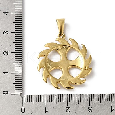 PVD Vacuum Plating 304 Stainless Steel Pendants STAS-B069-15G-1