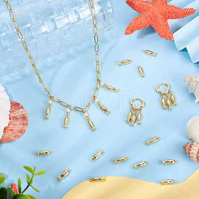 12Pcs Brass Charms KK-TA0002-56-1