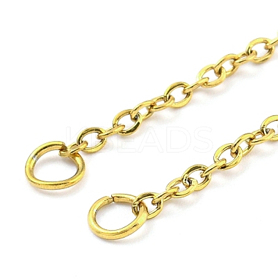 304 Stainless Steel Cable Chains Necklace Makings AJEW-P119-04A-G-1