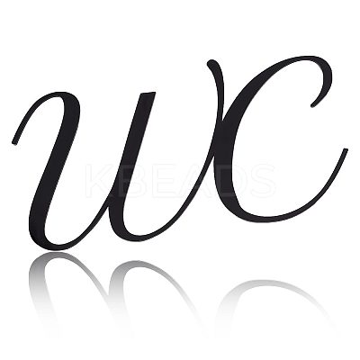 2Pcs Acrylic WC Signs AJEW-CN0001-52-1