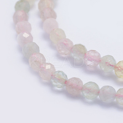 Natural Morganite Beads Strands G-L478-19-4mm-1
