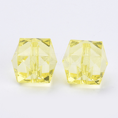 Transparent Acrylic Beads TACR-Q259-10mm-V21-1