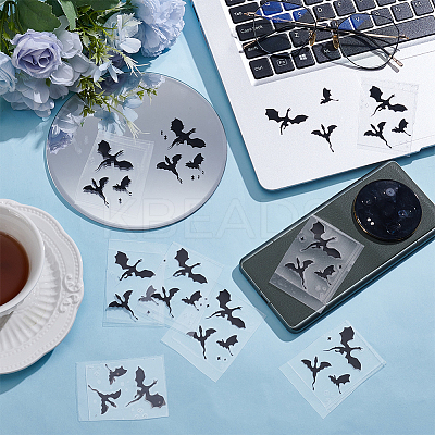 20Pcs PET Waterproof Car Rearview Mirror Stickers DIY-UN0008-26-1