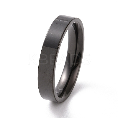 201 Stainless Steel Plain Band Ring for Women RJEW-I089-50B-EB-1