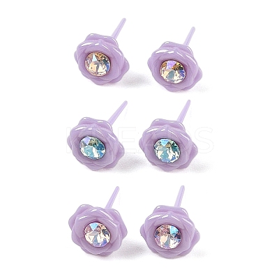 Hypoallergenic Bioceramics Zirconia Ceramic Stud Earrings EJEW-C111-10A-1