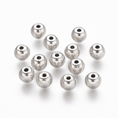 Tibetan Style Alloy Round Beads LS-TIBEB-5204-AS-NR-1