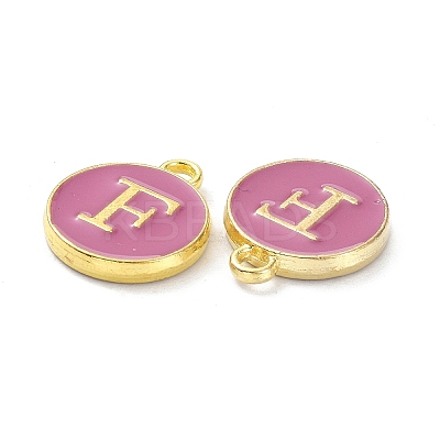 Golden Plated Alloy Enamel Charms ENAM-XCP0001-13F-1