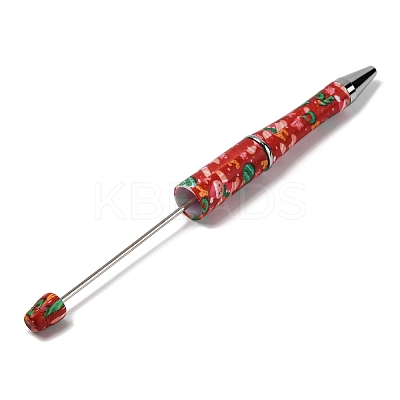 Christmas Printed Plastic Ball-Point Pen AJEW-U012-02D-1