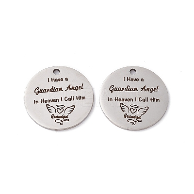 Non-Tarnish 201 Stainless Steel Pendants STAS-J401-LD010-1