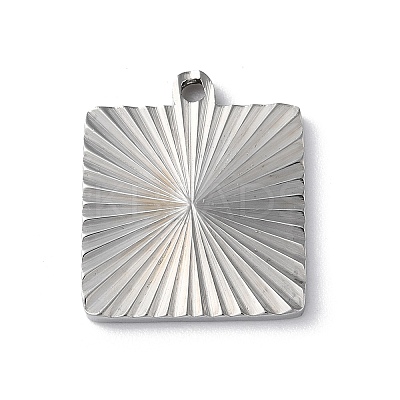 Non-Tarnish 304 Stainless Steel Pendants STAS-D025-03P-02-1