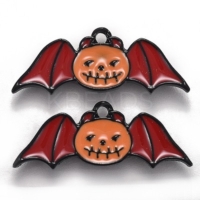 Halloween Theme Alloy Enamel Pendants X-ENAM-J649-05B-01-1
