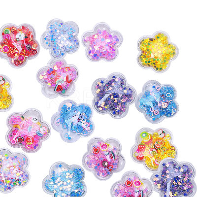 Plastic with Resin and Polymer Clay Accessories RESI-CJC0007-37-1