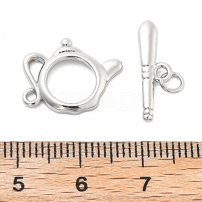 Brass Toggle Clasps KK-L222-010P-1