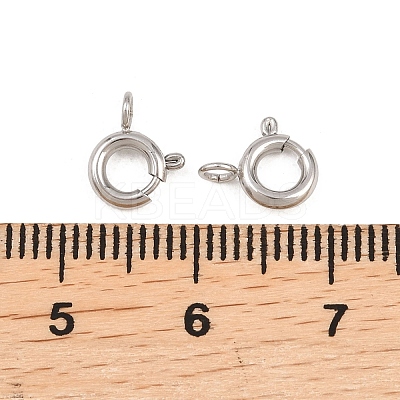 304 Stainless Steel Spring Gate Rings X-STAS-P437-11P-1