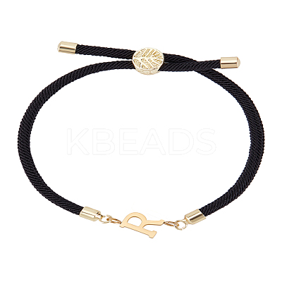 1Pc Adjustable Nylon Cord Slider Bracelets for Women BJEW-LP0001-32R-01-1