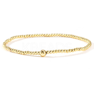 Minimalist Brass Beads Stretch Bracelets for Women XV4057-5-1