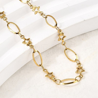 304 Stainless Steel Link Bracelets BJEW-A044-03B-G-1