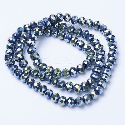 Electroplate Transparent Glass Beads Strands LS-EGLA-A034-T2mm-UA09-1