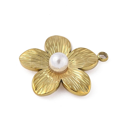 Plastic Imitation Pearl Pendants X-STAS-P408-11G-1