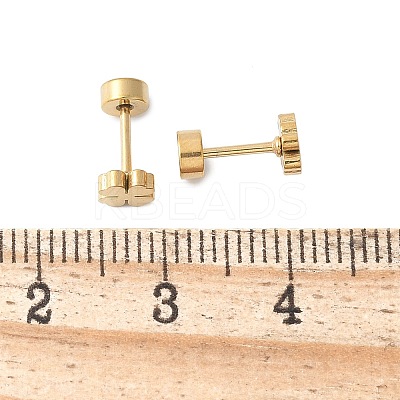 304 Stainless Steel Stud Earrings for Women EJEW-E603-05B-G-1