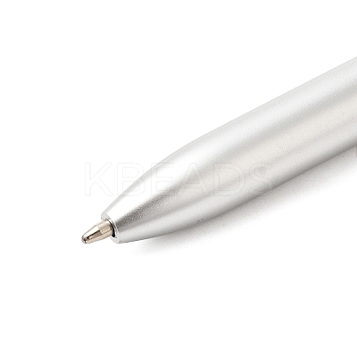 Raw Natural Yellow Quartz Chip on Top Ball-Point Pen AJEW-G063-01G-1