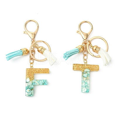 Transparent Epoxy Resin Pendant Keychains KEYC-FS00022-10-1