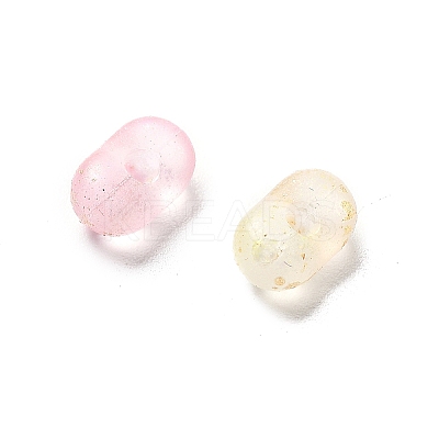 Gradient Color Transparent Frosted Acrylic Beads OACR-M023-06D-1