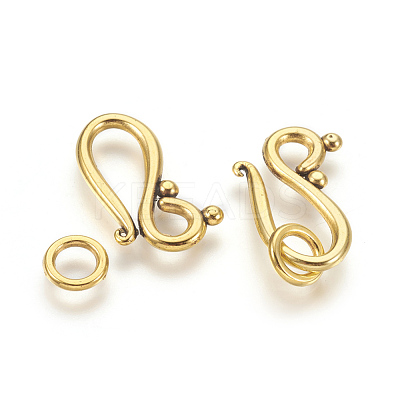 Tibetan Style Hook and Eye Clasps GLF1277Y-1