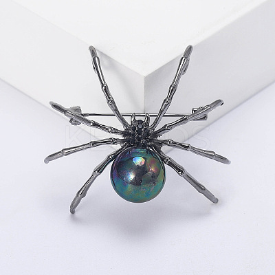 Spider with Plastic Pearl Pins PW-WG19805-02-1