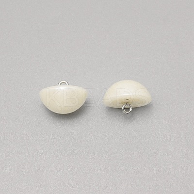 1-Hole Plastic Buttons LS-BUTT-WH0022-06H-1