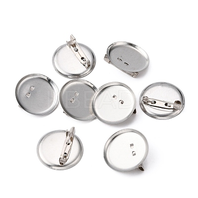 Platinum Plated  Iron DIY Iron Brooch Findings X-E069Y-1