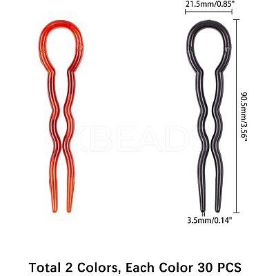 Plastic Hair Forks Sets OHAR-NB0001-08-1