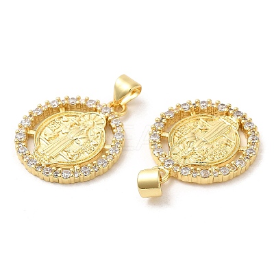 Rack Plating Brass Pendants KK-R146-03G-1
