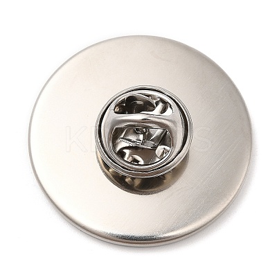Non-Tarnish 304 Stainless Steel Brooch Findings STAS-R123-17D-P-1