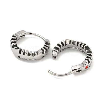 316 Surgical Stainless Steel Hoop Earrings EJEW-D096-09P-AS-1